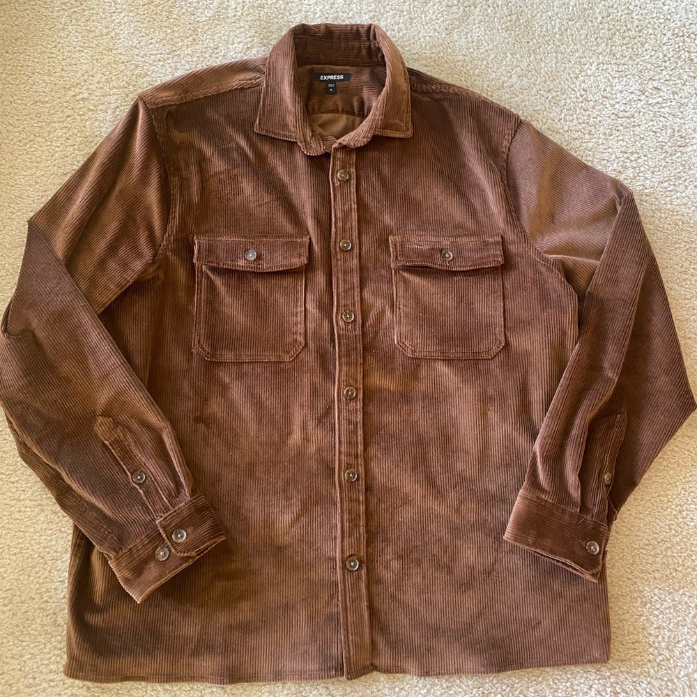 Express Brown Button Jacket - image 2